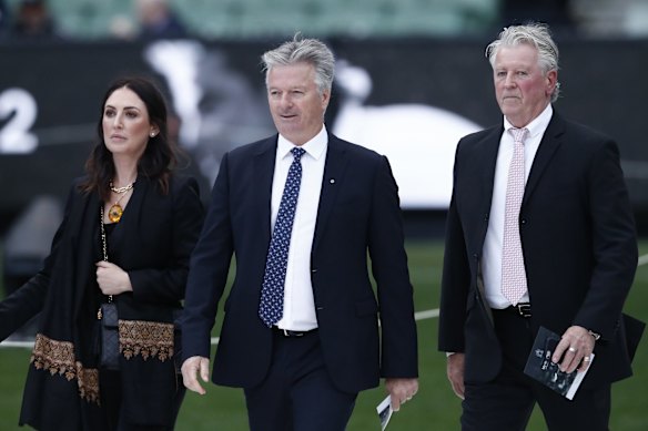 Former Australian captain Steve Waugh at the MCG.