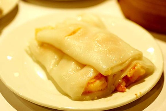 Prawn steam noodles - ha cheung fun