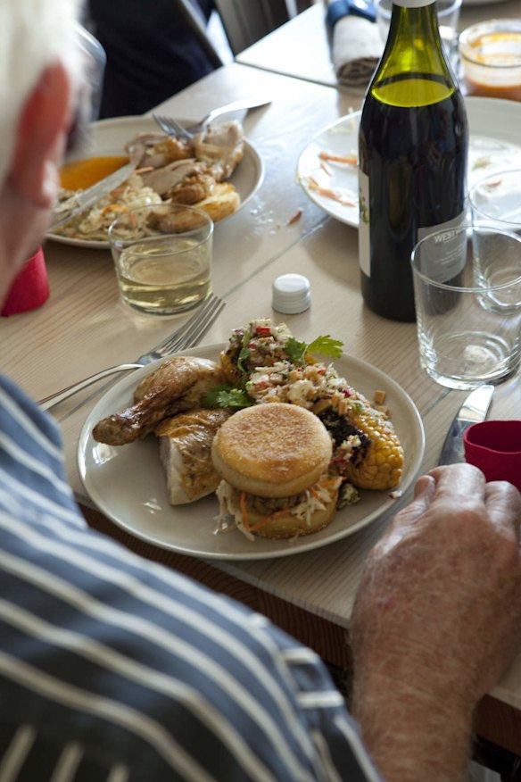 I cook … an American-style lunch.