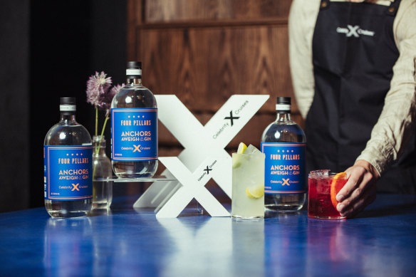 The limited-edition Celebrity Cruises x Four Pillars Navy Strength Gin.