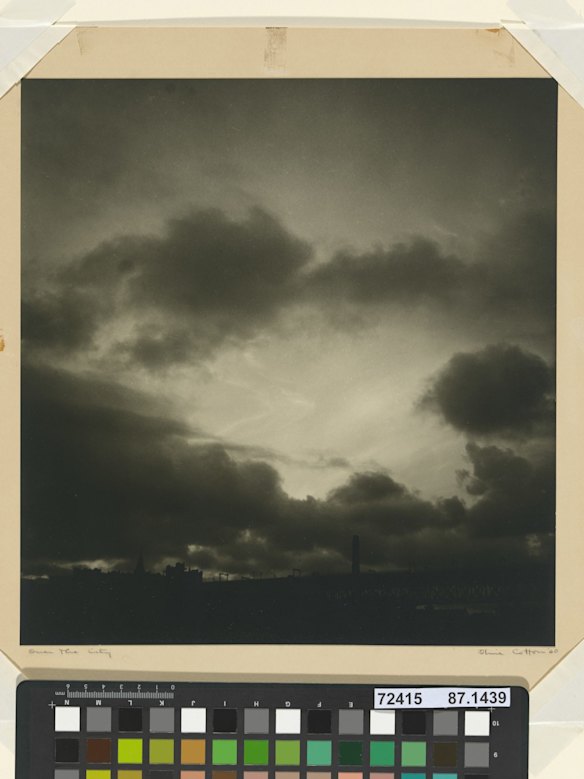 Over the city, 1940, by Olive Cotton. Gelatin silver photograph. National Gallery of Australia, Canberra. Purchased 1987.