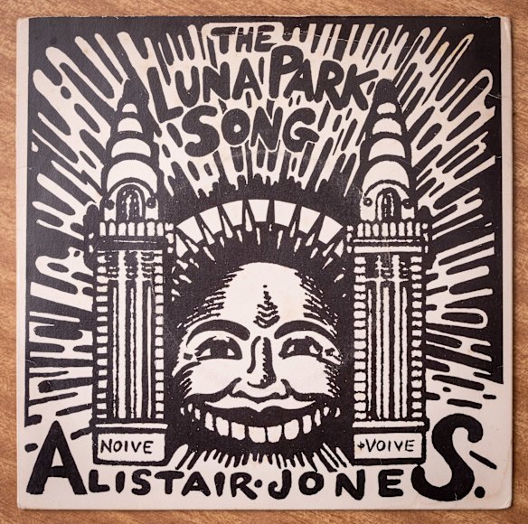 "The single is from 1980, and Martin Sharp was obsessed with Tiny Tim" says Nicole Brett, with her Luna Park collection at her Brisbane home. Photo: Paul Harris