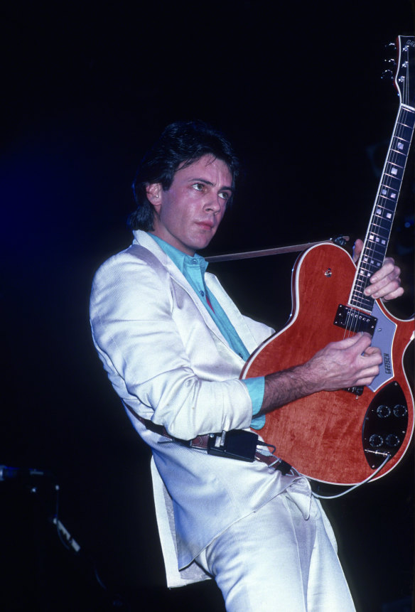 “It was always just, like, panting from afar,” Australian singer Rick Springfield, pictured in New York around 1981, said of the girl who inspired his number one 1981 hit, Jessie’s Girl, about lusting after a friend’s girlfriend. 