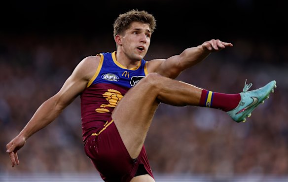 In demand: Zac Bailey has been a consistent mid-sized forward for the Brisbane Lions.