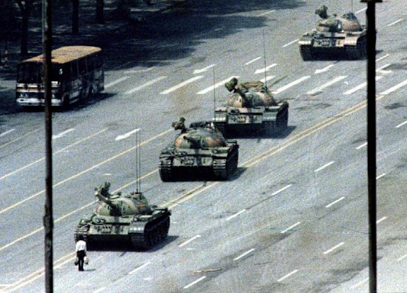 A Bejing man, immortalised as the tank man who became the symbol of the Tiananmen Square massacre. 