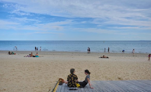 St Kilda Beach, Saturday 3 October 2020.