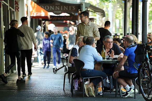 Lygon Street, Carlton, where the scent of coffee and what seemed exotic food captured the author.