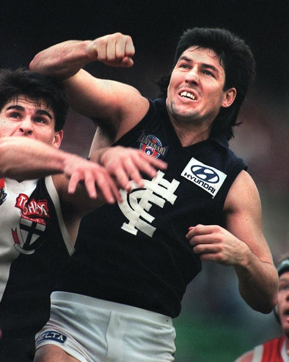 Carlton captain Stephen Kernahan led the Blues to two flags - in 1987 and 1995.
