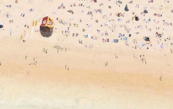 Bondi Beach, as seen on Apple Maps.