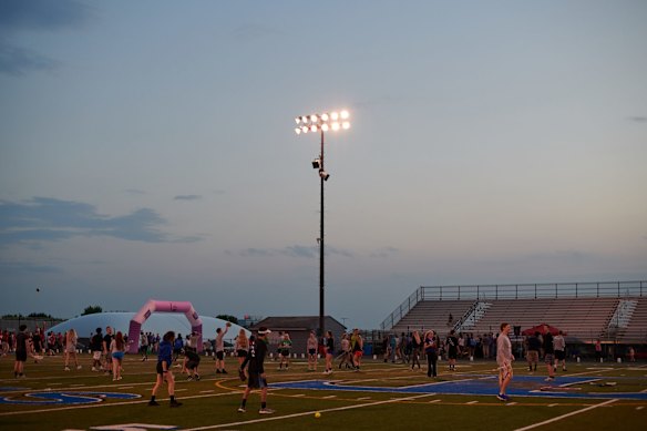 Survivor/ Caregiver Walk during Relay For Life event.