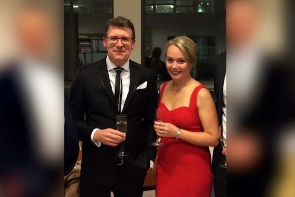 Federal Population Minister Alan Tudge with his staffer Rachelle Miller. Ms Miller has revealed they were having an affair.