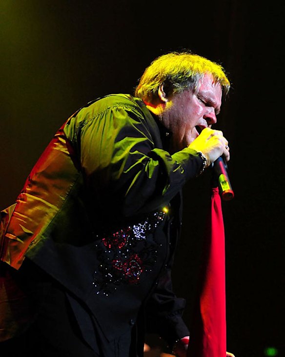 Meat Loaf performs at the Brisbane Entertainment Centre. Photo: Leigh Plover