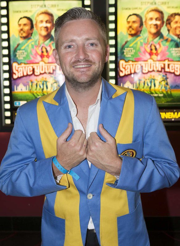 Stephen Curry, one of the stars of 'Save Your Legs', at the film's premiere at Crown.