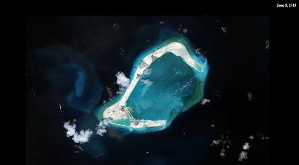 June 5, 2015 Subi Reef in Spratly Islands.