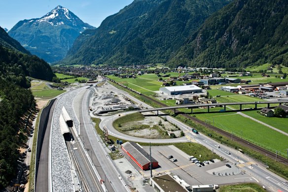 Nordportal, Altdorf, Zentrals: Gotthard Base Tunnel, Switzerland.