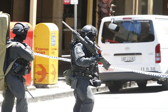 Siege in Martin Place, Sydney.