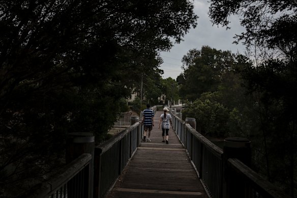 An area of the Cooks River which is being rehabilitated in Canterbury.