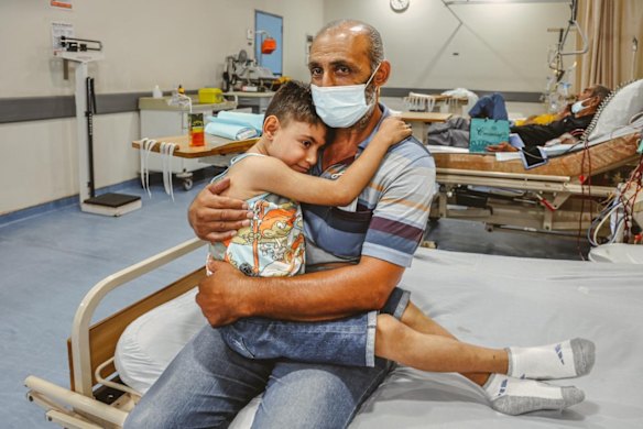 Issa Khalil Bulbul’s parents must drive their son 85 kilometres from Tripoli to the hospital every three days to treat his failing kidneys, so every second day his father queues for hours to spend £LB250,000 on petrol. The other days at home Issa has to stay connected to a machine 16 hours a day to provide him water. "Sometimes when we don't have electricity, I put the machine on the balcony so that he can still feel some breeze and pray for the time to pass."