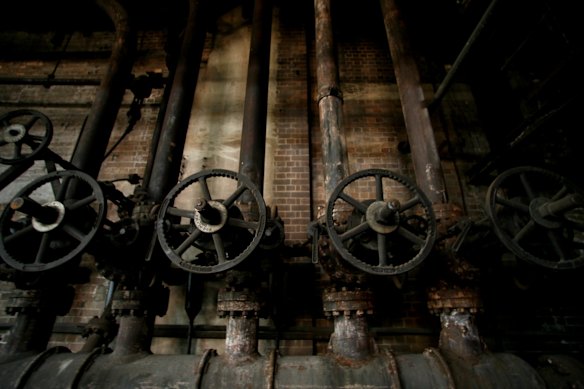 Valves at the White Bay Power Station, Tuesday 24th October, 2006.