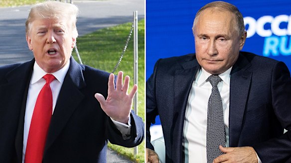 US President Donald Trump and Russian President Vladimir Putin.