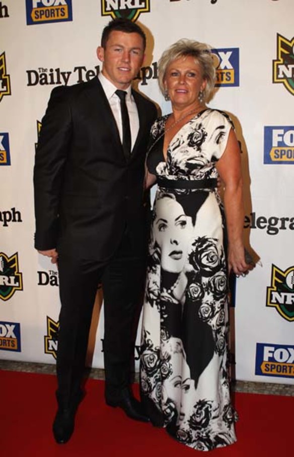 Todd Carney and his mother Leanne Carney.