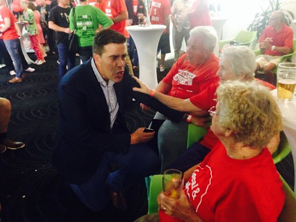 Brisbane City Council Opposition Leader Milton Dick at the Labor function in Ashgrove.