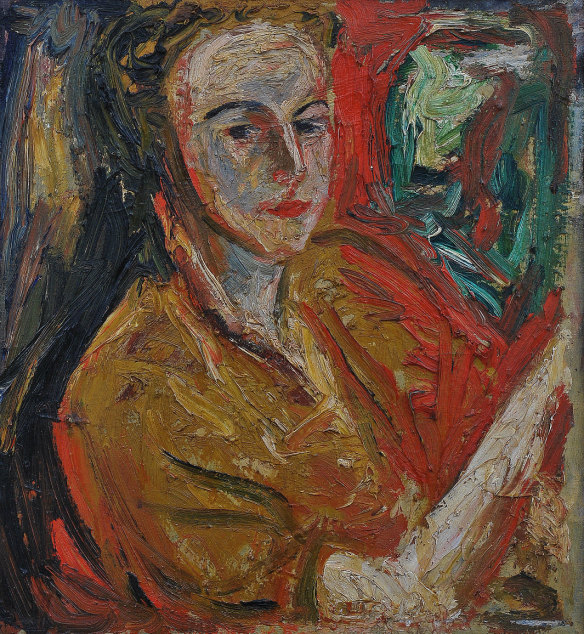 Danila Vassilieff, Lizaveta at Stonygrad by firelight, 1947, oil on canvas. 