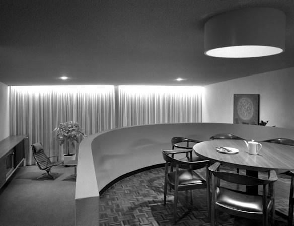 Weinreich House in Vaucluse by Harry Seidler October 1962, including painting by John Coburn.