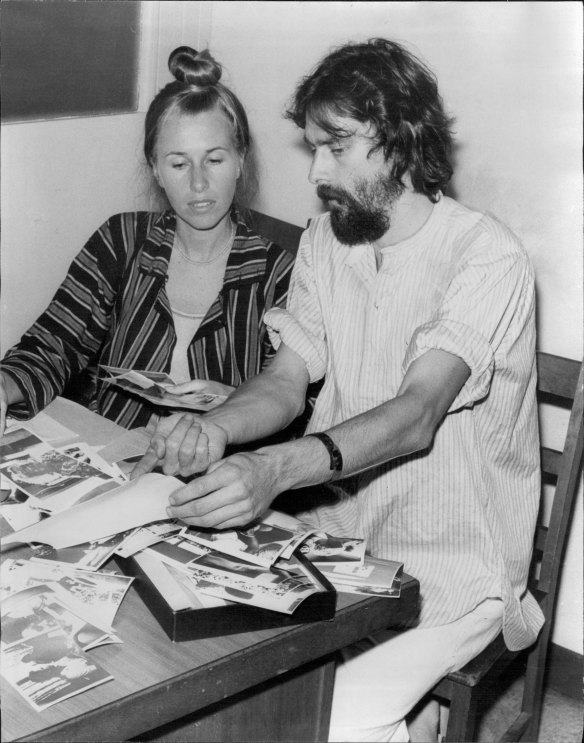 Alessandro Cavadini in 1976 with filmmaker and collaborator Carolyn Strachan.