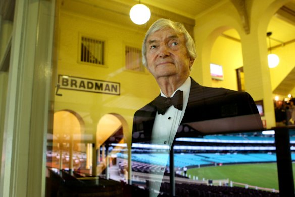 Dressed to kill at the 2008 launch of a book on his old friend Don Bradman.