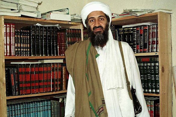 Osama bin Laden in 1998 picture in Afghanistan.