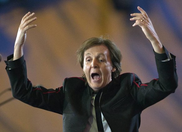 Paul McCartney performs "Hey Jude" at the end of the opening ceremony.