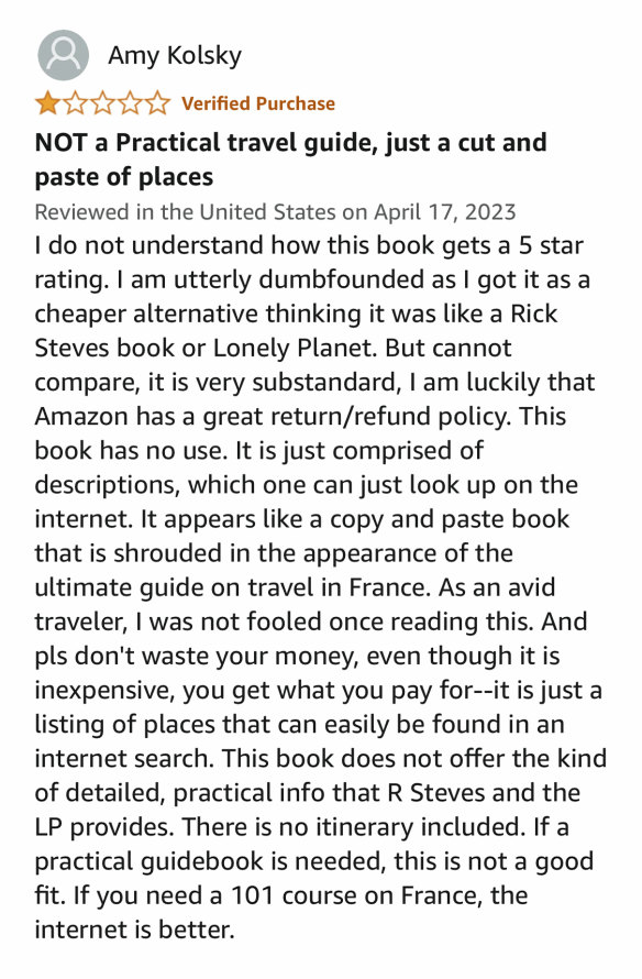 A negative review of Mike Steves’ Paris guidebook.