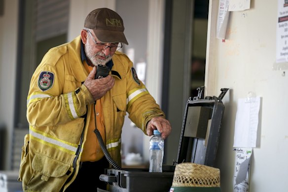 Alby Maras, Ginjellic fire captain at the Jingellic showground. 