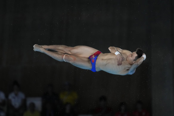 China’s Cao Yuan completed a clean sweep for China across all diving events in Paris.