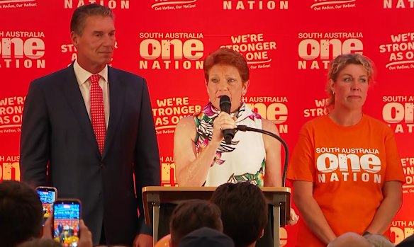 Pauline Hanson said One Nation's good performance in the South Australian election was just the beginning.