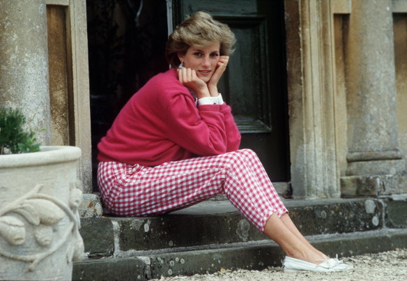 “He [Charles] said to me, ‘They’re not cheering you, you know, because you’re you. They’re cheering you because you are married to me. Get that into your thick head’,” Diana, Princess of Wales, pictured at home in Gloucestershire in 1986, once told historian Paul Johnson.