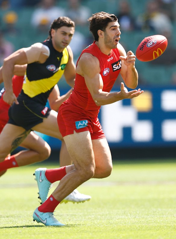 Out of my way: Suns star Christian Petracca.