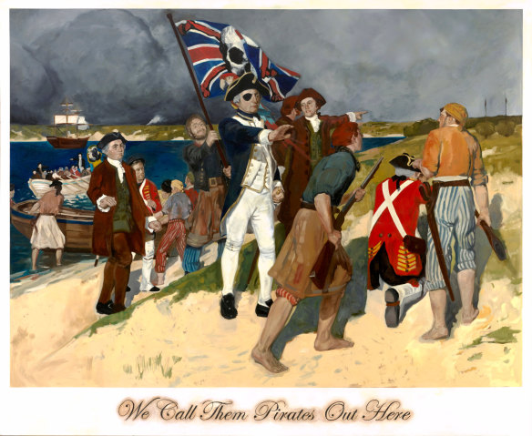 Daniel Boyd’s <i>We Call Them Pirates Out Here, 2006</i>.