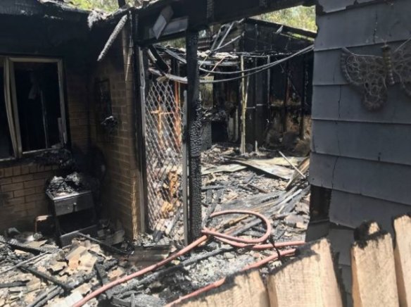 A kitchen fire gutted a Duffy home on Thursday 