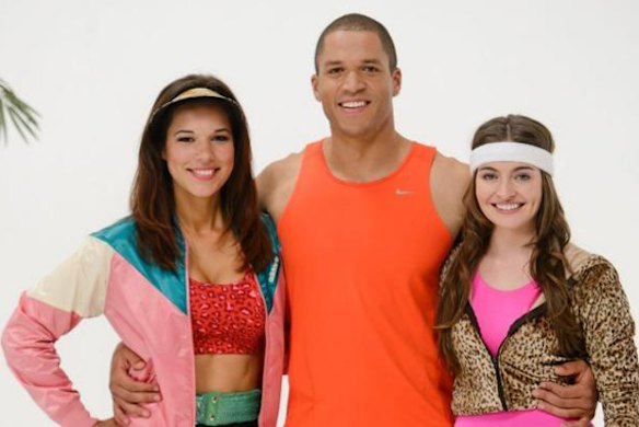 The Bachelor Blake Garvey with Chantal and Jess.