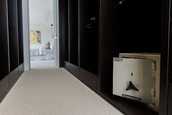 A second safe in the walk-in robe off the the master bedroom.