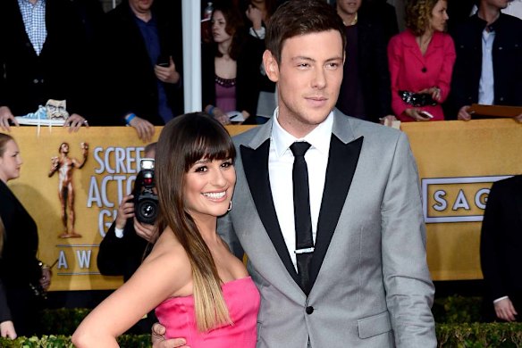 Monteith and Lea Michele at the  Screen Actors Guild Awards in January 2013.