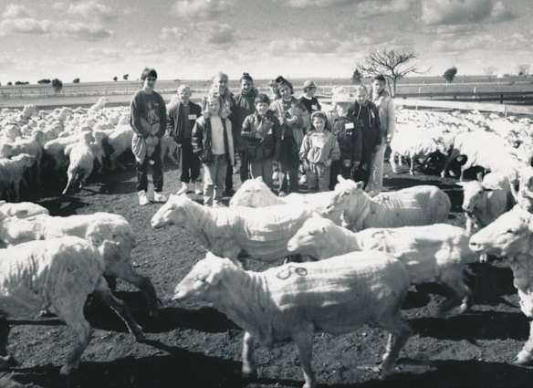 Eighteen children exposed to the radiation at Chernobyl got a taste of the Australian countryside during a visit to the Murray Downs Animal Farm at Swan Hill. Photo: Mike Martin