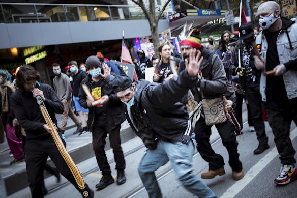 Black Lives Matter rally Melbourne.