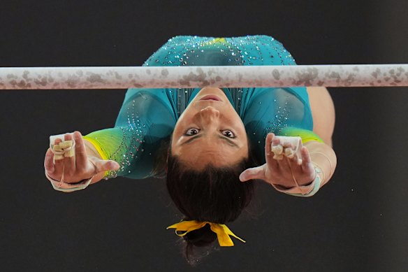 Ready to start dancing: Gymnast Georgia Godwin.