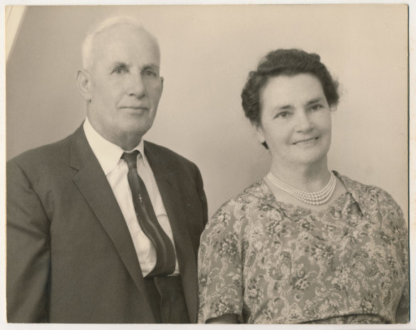 Ralph Potter with his wife Grace in later life.