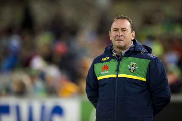 Canberra Raiders coach Ricky Stuart.