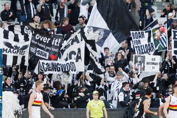 The Collingwood army: Famously passionate.