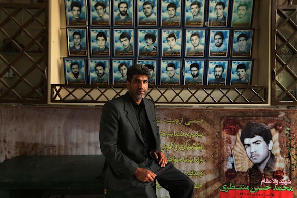 Taleb Ghanbaria 44, the brother in law of killed asylum seeker Reza Barati at the memorial service.